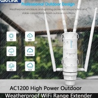 Punto de Acceso Exterior de Doble Banda Wavlink WN572HP3 AC1200, Extensor WiFi Exterior Wavlink WL-WN572HP3 de Alta Potencia 2.4GHz + 5GHz
