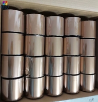 Harga Pabrik Kopi Warna Coklat Tembaga Tinta Transfer Termal Pita Barcode Printer Foil Printer Film