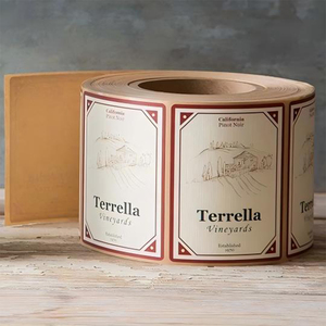 Nouvel arrivage d'autocollant de logo de remerciement <span class=keywords><strong>Fanyi</strong></span> avec bouchon en verre, étiquettes holographiques d'emballage, étiquette de bouteille d'eau personnalisée - Product Image 3
