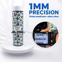 Imprimante rotative UV automatique Jucolor à cylindre, à vernis en une seule passe, avec gaufrage 3D, à succès, pour la personnalisation de pots et de tasses à bougies, avec tête d'impression Ricoh Gen6