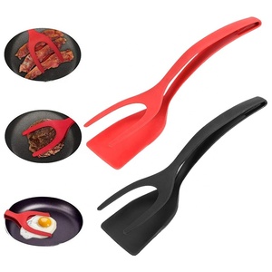 Espátula/Pinzas 2 en 1 Snowboy, Antiadherentes, Ecológicas, <span class=keywords><strong>de</strong></span> Nailon y Silicona, Resistentes al Calor, para Panqueques, Filetes y <span class=keywords><strong>Pan</strong></span> - Product Image 1