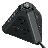Harga Pabrik 4 Sakelar USB Stopkontak Universal Stopkontak Bertenaga Peralatan Listrik Soket Ekstensi Menara Pintar untuk Dalam Ruangan