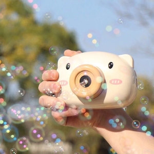 Mini caméra extérieure d'animal de bande dessinée jouet électrique de bulle d'enfants de bébé d'enfants avec la musique légère - Product Image 2