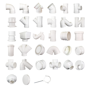 Accesorios de tubería de drenaje UPVC duraderos y económicos de la marca Bensu 50 75 <span class=keywords><strong>110</strong></span> 160 conector de <span class=keywords><strong>tubo</strong></span> Flexible de 45 grados - Product Image 6