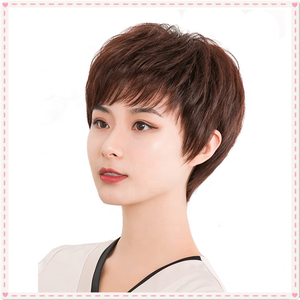 Parrucca europea con facciata in pizzo <span class=keywords><strong>di</strong></span> lusso marrone scuro <span class=keywords><strong>di</strong></span> alta qualità <span class=keywords><strong>capelli</strong></span> umani <span class=keywords><strong>veri</strong></span> e proprio parrucca fatta a macchina - Product Image 6