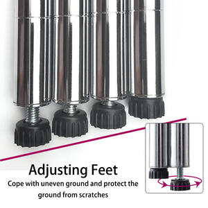 OEM/ ODM Chrome Plated <strong>Wire</strong> Shelving <strong>Rack</strong> 5 Layer Adjustable Metal Shelf - Product Image 4