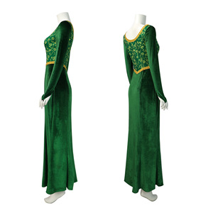 Mostro principessa Cosplay <span class=keywords><strong>Fiona</strong></span> <span class=keywords><strong>verde</strong></span> <span class=keywords><strong>vestito</strong></span> Costume di carnevale di Halloween festa Shrek - Product Image 3