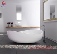 Baignoire autoportante durable avec bain à remous Baignoires de plain-pied confortables pour hôtel villa salle de bain massage par air