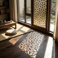 Panneau décoratif intérieur en aluminium YISHANG découpé au laser, cloison de séparation pour hôtel, salle de réunion, bureau, salle d'exposition