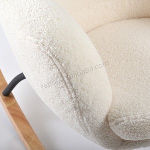 Mecedora moderna contemporánea para guardería con construcción de madera Muebles para el hogar ecológicos para sala de estar - Product Image 4