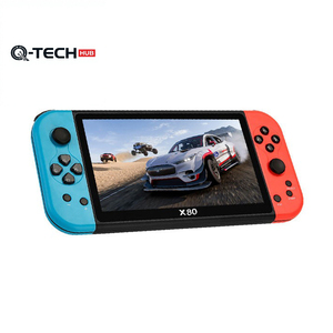 Consola de Videojuegos Retro X80 Portátil con Pantalla Grande de 7 Pulgadas, Sistema Operativo Linux, Regalo para Niños, 20000 Juegos Clásicos, Batería de 3000 mAh, 16 GB - Product Image 1