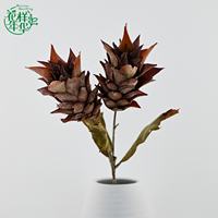 Groothandel Kunstmatige Ananas Artisjok Bromeliah Bloem 60cm Tropische Bloemdecoratie voor Huis Bruiloft Feest Tafeldecoratie