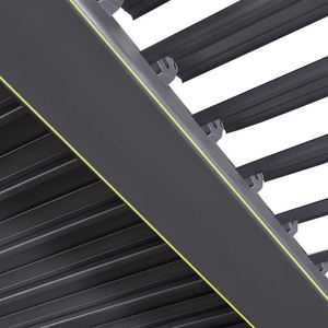 Bioclimatic aluminium persienne de patio pergola motorisée rétractable extérieure pare-soleil cadre en bois avec arche pour <span class=keywords><strong>jardin</strong></span> ou balcon - Product Image 5