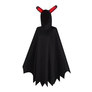 Cape à capuche noire à ailes de chauve-souris, costume de cosplay, tenue de jeu de rôle pour Halloween - Product Image 2