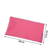 MOQ100 Sac Organisateur Personnalisé en Cuir PU Végétalien pour Cadeaux et Fêtes, Portefeuille Fin à Fermeture Éclair, Marque Privée, Haute Qualité, Surface Lisse