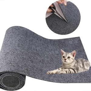 Venta caliente 30*30cm autoadhesivo respaldo gato rasguño piso Protector pegajoso mascota alfombra gato rascador Mat - Product Image 5