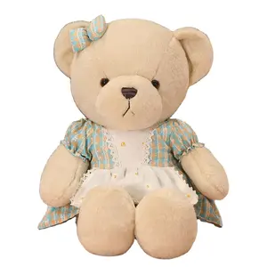 Bear 30cm Grab Machine Doll Pet Dressing Strap Bear Plush Doll Cross-border Wholesale Cute Foreign Trade New Cute Teddy Bear