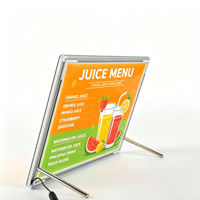 Boîte à lumière LED 3D stéréo en alliage d'aluminium avec 2000 lumens pour les menus des cafés et des restaurants