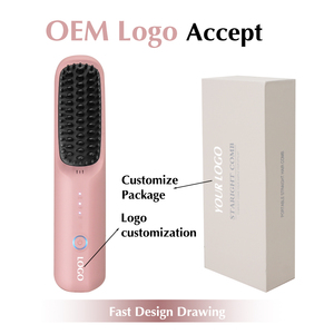 Peigne chauffant mini 3 jours, 3 températures réglables, chauffe rapide, peigne lisseur sans fil GZ RTS, commande en gros mixte - Product Image 3