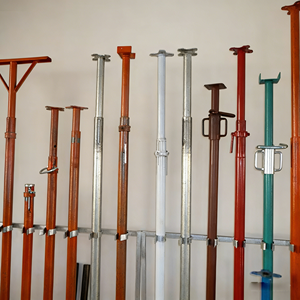 Poteau de support d'échafaudage en <span class=keywords><strong>aluminium</strong></span> réglable au design moderne, galvanisé à chaud, avec bande de coulée et peinture pulvérisée sur le dessus - Product Image 1