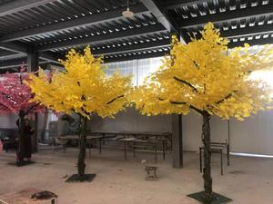 Fábrica personalizada grande al aire libre árbol de Ginkgo <span class=keywords><strong>Artificial</strong></span> 3M alta simulación paisaje árboles centro comercial escénico plástico - Product Image 6