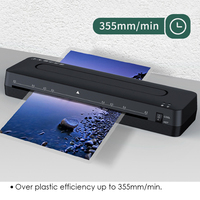 Plastifieuse de Bureau Foska A3 à 2 Rouleaux, Machine à Plastifier Étanche A3/A4 pour le Bureau