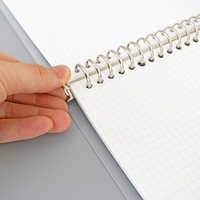 Cahier à feuilles mobiles A5/B5/A4 personnalisé-Anneaux en métal, couverture PP de qualité supérieure, planificateur personnalisé pour le bureau, l'école, la journalisation