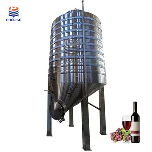 Tanque de fermentación de máquina para hacer vino tinto con camisa de refrigeración 1000L 2000L 5000L