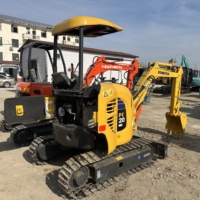 Excavadora Usada Komatsu PC20MR, Máquina de Construcción Hidráulica de Orugas, Original, 2 Toneladas, PC20 PC20MR-2, Mini Excavadora de Segunda Mano con Bomba de Motor