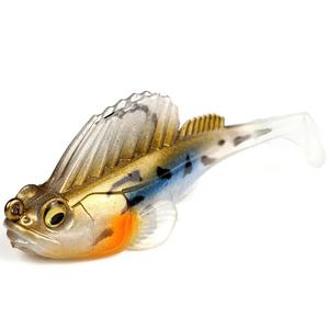 Guo Song leurre souple crochet de plomb 5.5/8CM ODM/OEM tête de gabarit personnalisée avec queue en t ensemble de leurres souples - Product Image 5