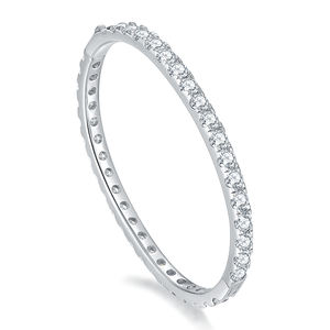 Wholesale Price 4mm Moissanite <b>Tennis</b> <b>Bracelet</b> Classic Style Synthetic Dia Bangle Ready to Ship for Christians - Product Image 1