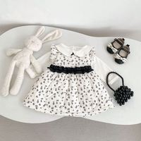 Vestido de Nailon para Bebé de Marca Privada, Vestido de Nailon Acolchado con Estampado Floral, Elegante Traje de Fiesta para Niñas, Personalizado