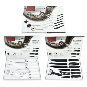 ชุดมีดทำครัวเคลือบสารกันติด 7 ชิ้น พร้อมด้ามจับลายทอ - Product Image 2