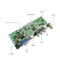Extensible de type c de tension Large 2AV hd carte pilote lcd avec usb et VGA pour EDP d'affichage
