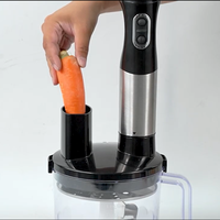 Mixeur Plongeant Portable 400W 2 Vitesses, Batteur Manuel pour Aliments, Appareil Électrique de Cuisine Domestique