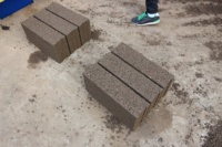 QMR2-45 bloc de béton mobile faisant la machine au Lesotho