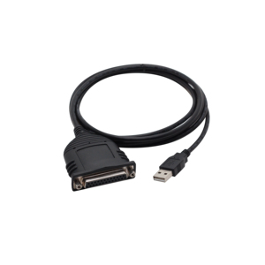 Adaptateur de câble série parallèle USB 2.0 Type A vers DB-25 femelle personnalisé pour ordinateur portable, certifié RoHS, garantie de 12 mois - Product Image 1