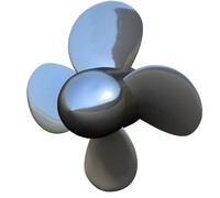 Nouvelle hélice polaire Gongzhi GZ-Ice Prop Series de haute qualité pour glace, 4 pales (taille personnalisable de 2 à 10 m de diamètre) pour remplacement/réparation