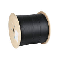 Cable de fibra óptica Draka aéreo de 24 núcleos Ontdoor, acero aéreo, 25 años, GUA NECERO PE/PVC, negro, de 30 a 25 años