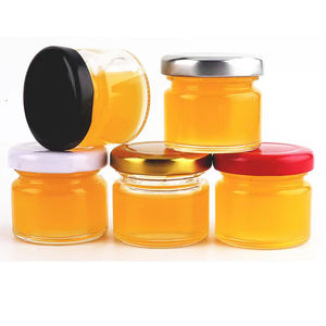 Pot de miel Pots en verre de 212 ml Pots de pot de miel en verre de 10 oz Pots de pot de miel en verre transparent de 106 ml - Product Image 6