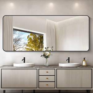 Espejo de baño autoadhesivo montado en la pared, superventas, opción sin perforaciones, perfecto para lavabos y necesidades de maquillaje - Product Image 2