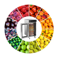Commerciële 20-bakjes touchscreen roestvrijstalen draaibare fruitdroger, vleesdroger, huishoudelijke voedseldroger.