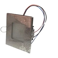 Véritable Marine 12V 24V étanche réglable en acier inoxydable Marine Square Trimless DC LED Down Light