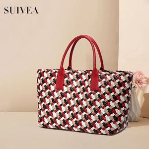 Automne et hiver nouveau sac tressé coloré grande capacité sac de mode femme sac à main Texture sac sous les bras - Product Image 2