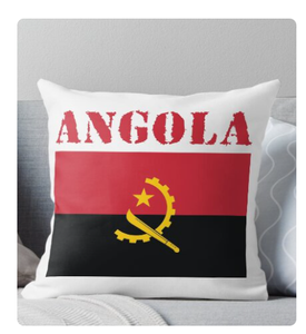 Capa de Almofada Decorativa Quadrada de Poliéster Macio com Bandeira de Angola, Lavável, para Sofá, Cama e Carro – Atacado - Product Image 6