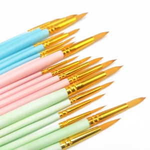 Yailong — pinceaux de <span class=keywords><strong>peinture</strong></span> pour artiste, brosse de <span class=keywords><strong>peinture</strong></span> de coloré, poignée en plastique, disponible en plusieurs couleurs, outil d'art pour enfants, offre spéciale - Product Image 4