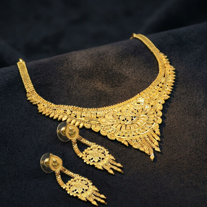 Wholesale Fashion 14K 18K 24K Gold Plated Necklaces, Traditional Short Jewelry Set, Brass Gold Filled Forming Short Necklaces. - Product Image 1