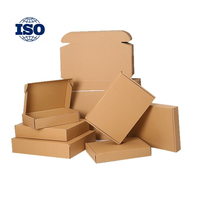 Boîte d'emballage écologique en papier recyclé, boîte d'expédition personnalisée en papier kraft ondulé brun, boîtes d'expédition en papier kraft