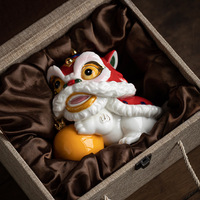 Wuyang Céramique Danse État Décoration-sur le bureau porche décoration bureau charme mascotte cadeau