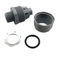 Raccord de conduit droit étanche en PVC non métallique pour installation électrique, connecteur de conduit étanche aux liquides, YOD HVAC Contractor